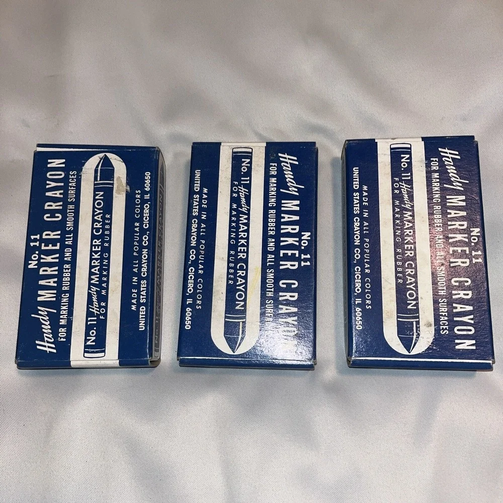 NOS Box Lot  Handy No. 11 Marker‎ Crayons Yellow United States Crayon Co Chicago